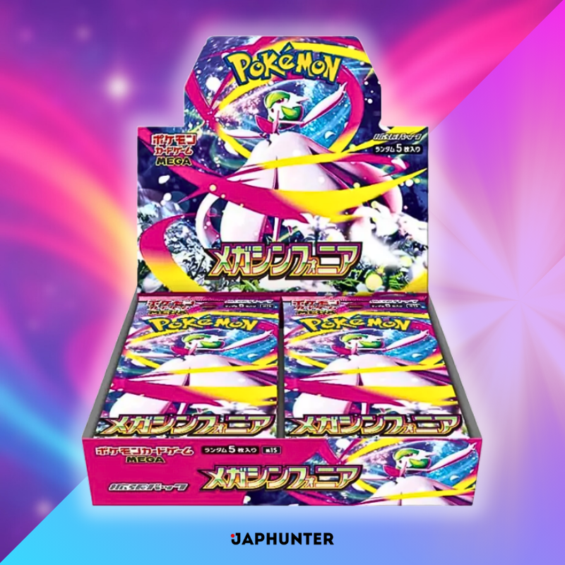 Pokémon Mega Symphonia M1S, sealed Japanese-edition booster display