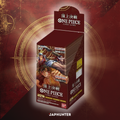 One Piece OP-02 Paramount War, sealed Japanese-edition booster display