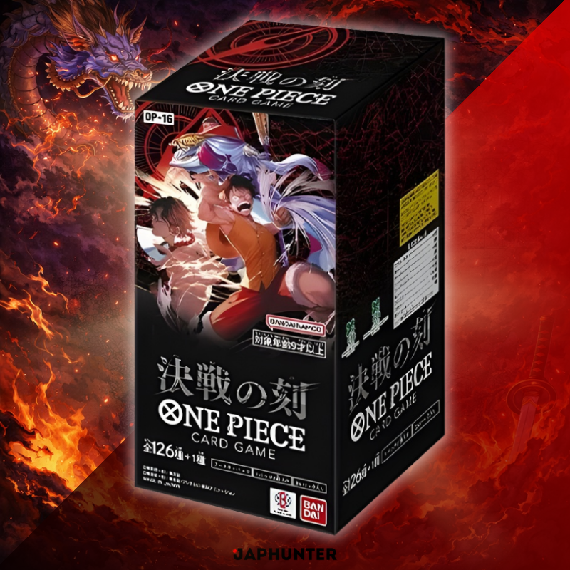 One Piece OP-16 The Time of Battle, sealed Japanese-edition booster display