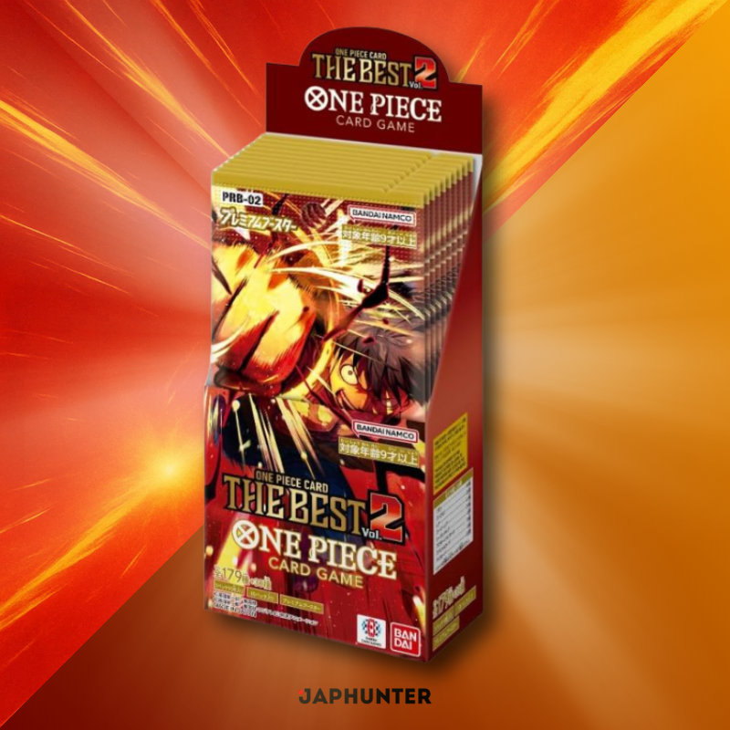 One Piece PRB-02 The Best Vol.2, sealed Japanese-edition booster display