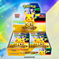 Pokémon 30th Celebration Box M6a, sealed Japanese-edition booster display