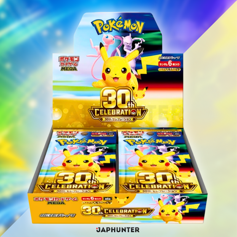 Pokémon 30th Celebration Box M6a, sealed Japanese-edition booster display