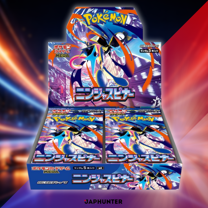 Pokémon Ninja Spinner M4, sealed Japanese-edition booster display